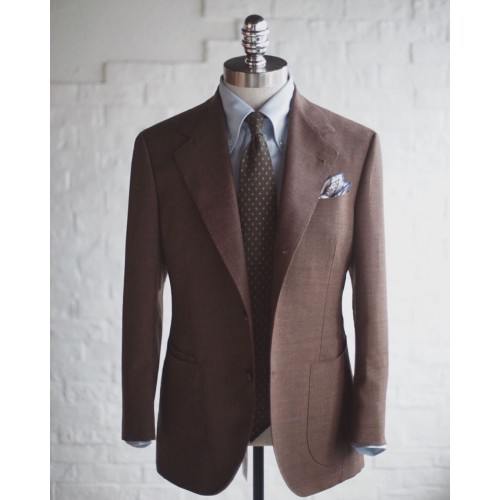 Melange Dark Walnut Plain Weave by the Gaudery